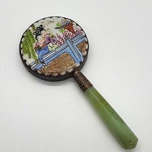 Small jade handle mirror